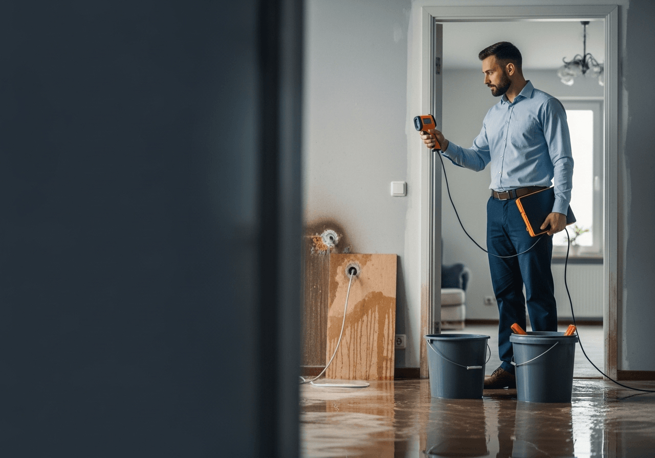 House with water damage